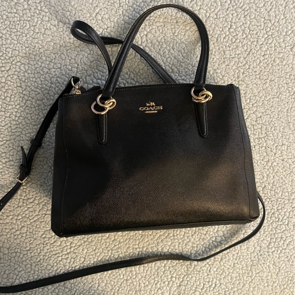 Coach Black Leather Handbag